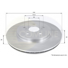 ADC01158V COMLINE Тормозной диск