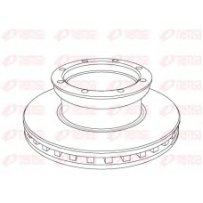 NCA1054.20 REMSA Тормозной диск