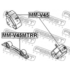 MM-V45MTRR FEBEST Подвеска, двигатель