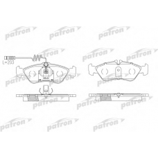 PBP1045 PATRON Комплект тормозных колодок, дисковый тормоз