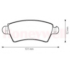 573036B BENDIX Комплект тормозных колодок, дисковый тормоз