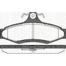 8110 21004 TRISCAN Комплект тормозных колодок, дисковый тормоз