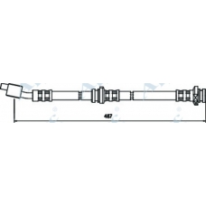 HOS3342 APEC Тормозной шланг