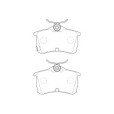 WBP23527A WAGNER LOCKHEED Комплект тормозных колодок, дисковый тормоз