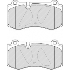 FDB4055 FERODO Комплект тормозных колодок, дисковый тормоз