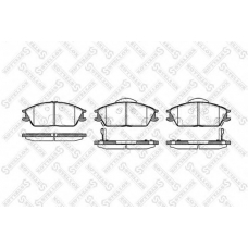 235 022L-SX STELLOX Комплект тормозных колодок, дисковый тормоз