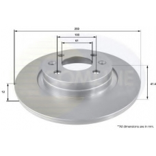 ADC2709 COMLINE Тормозной диск