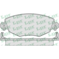 05P865 LPR Комплект тормозных колодок, дисковый тормоз