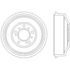 MBD041 MINTEX Тормозной барабан