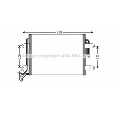 VW5291 AVA Конденсатор, кондиционер