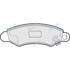 PAD1094 APEC Комплект тормозных колодок, дисковый тормоз