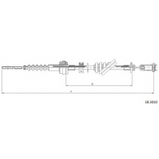 18.3010 CABOR Трос, управление сцеплением