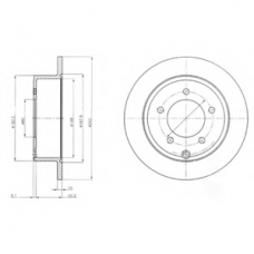 BG4179 DELPHI Тормозной диск