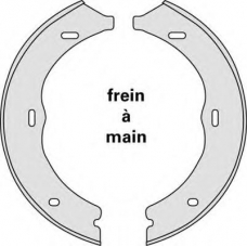 M855 MGA Комплект тормозных колодок, стояночная тормозная с