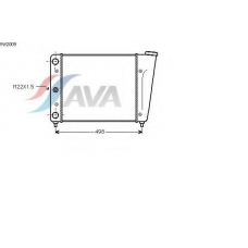 VW2009 AVA Радиатор, охлаждение двигателя