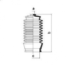 83826 SPIDAN Пыльник, рулевое управление