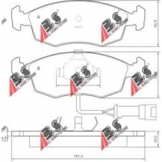 36519 OE ABS Комплект тормозных колодок, дисковый тормоз