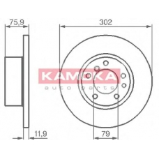 103428 KAMOKA Тормозной диск