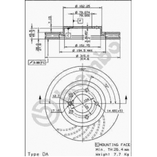 09.5934.10 BREMBO Тормозной диск