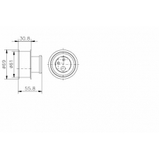 TKR 9826 TIMKEN Натяжной ролик, ремень грм