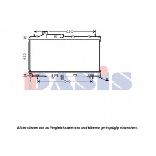 350029N AKS DASIS Радиатор, охлаждение двигателя