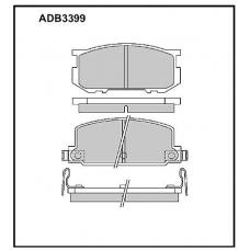 ADB3399 Allied Nippon Тормозные колодки