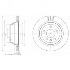 BG3894 DELPHI Тормозной диск