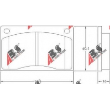 36047 OE ABS Комплект тормозных колодок, дисковый тормоз