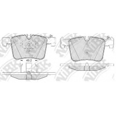 PN0558 NiBK Комплект тормозных колодок, дисковый тормоз