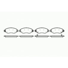 0772 02 KAWE Комплект тормозных колодок, дисковый тормоз