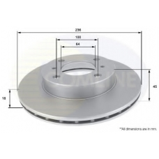 ADC0328V COMLINE Тормозной диск