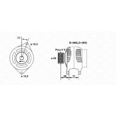 063321328010 MAGNETI MARELLI Генератор