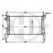 8408511 DIEDERICHS Радиатор, охлаждение двигателя