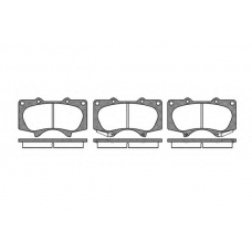 0988 00 KAWE Комплект тормозных колодок, дисковый тормоз