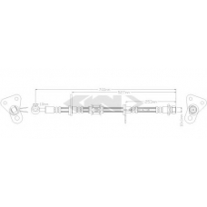 39870 SPIDAN Тормозной шланг