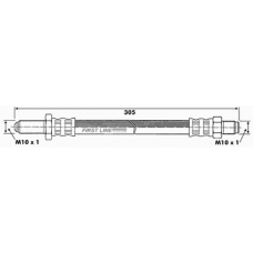 FBH6514 FIRST LINE Тормозной шланг
