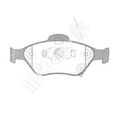 IBD-1288 IPS Parts Комплект тормозных колодок, дисковый тормоз