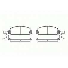 0097 24 KAWE Комплект тормозных колодок, дисковый тормоз
