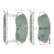GDB3196 TRW Комплект тормозных колодок, дисковый тормоз
