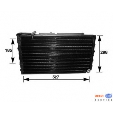 8FC 351 036-211 HELLA Конденсатор, кондиционер