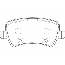 WBP24496B WAGNER LOCKHEED Комплект тормозных колодок, дисковый тормоз