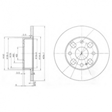 BG2778 DELPHI Тормозной диск
