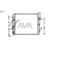 MS2319 AVA Радиатор, охлаждение двигателя