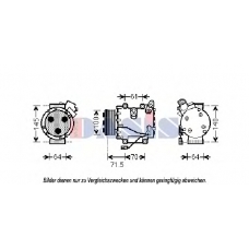 851836N AKS DASIS Компрессор, кондиционер