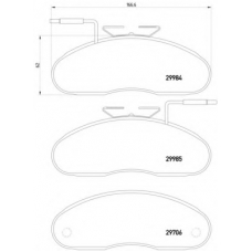 MDB1729 DON Комплект тормозных колодок, дисковый тормоз