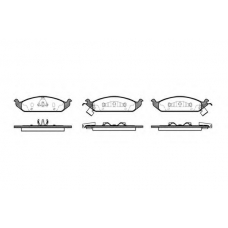 P4703.02 WOKING Комплект тормозных колодок, дисковый тормоз
