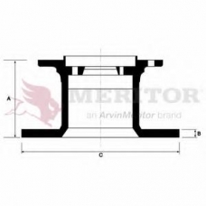 MBR1763 MERITOR Тормозной диск