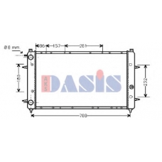 240050N AKS DASIS Радиатор, охлаждение двигателя