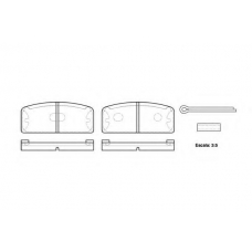 0020.00 QUINTON HAZELL Комплект тормозных колодок, дисковый тормоз