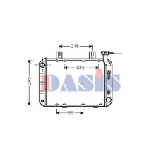 100060N AKS DASIS Радиатор, охлаждение двигателя